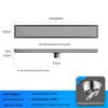 Bright Light 304 Stainless Steel Invisible Floor Drain - Odor-Resistant for Hotel Showers