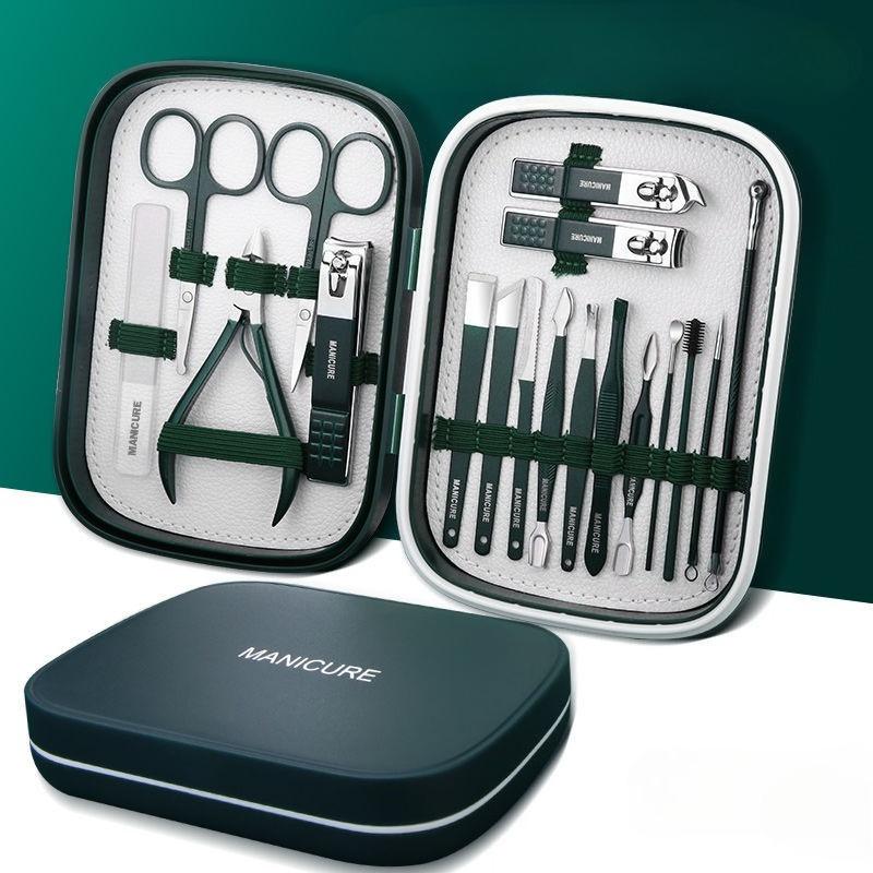 Stainless Steel Nail Clippers 6-piece Set, Portable Nail Clippers Household Nail Clippers To Remove Dead Skin Fork Manicure Tool