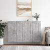 Wall Cabinets 2 pcs Concrete Grey Particleboard