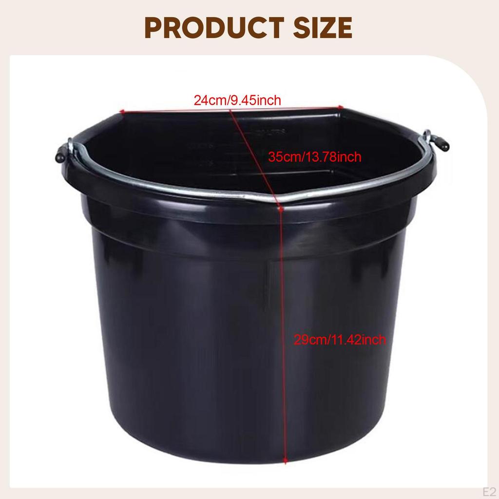 Horse Water Bucket feed Trough Easy to Clean Hanging Sturdy,Horse Feeder,Livestock Feeding Container