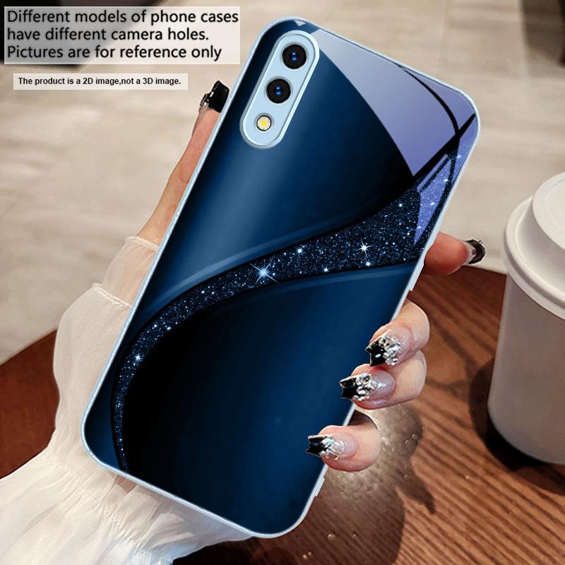 Brilliant golden galaxy For Samsung M02 12 Note 8 9 10 20 A 01 A02 A03 Core 04 05 06 10 12 13 14 15 A16 glass Ultra phone case
