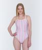 Lupeulupeu [Milky Stripe_Pink Candy] One-Piece Swimsuit