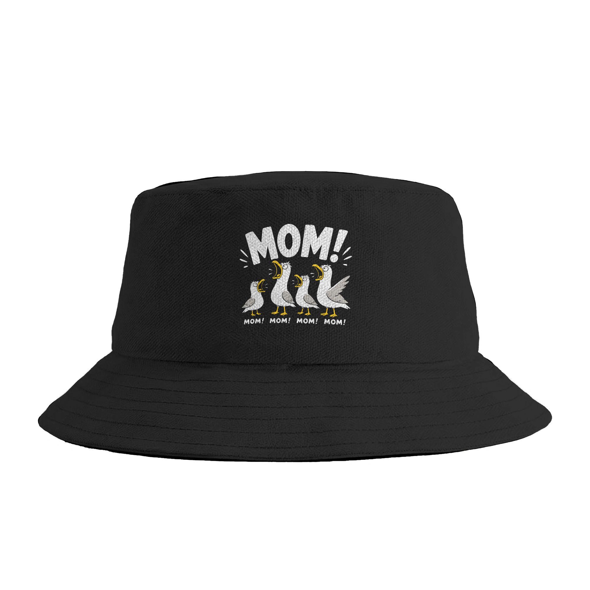 Unisex Seagull Mom Funny Mom Humor Ocean Life Bucket Hat  Personality FisherUnisex Hats Spring Funny Travel Hiking Caps Sun Hat One Size