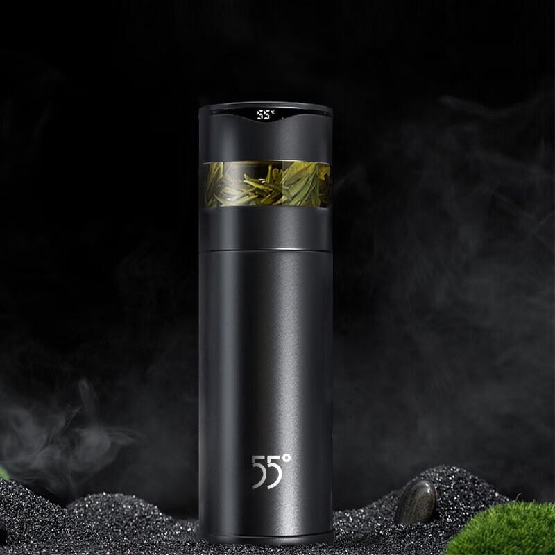 Smart Tea Infuser Thermos Mug with Temperature Display