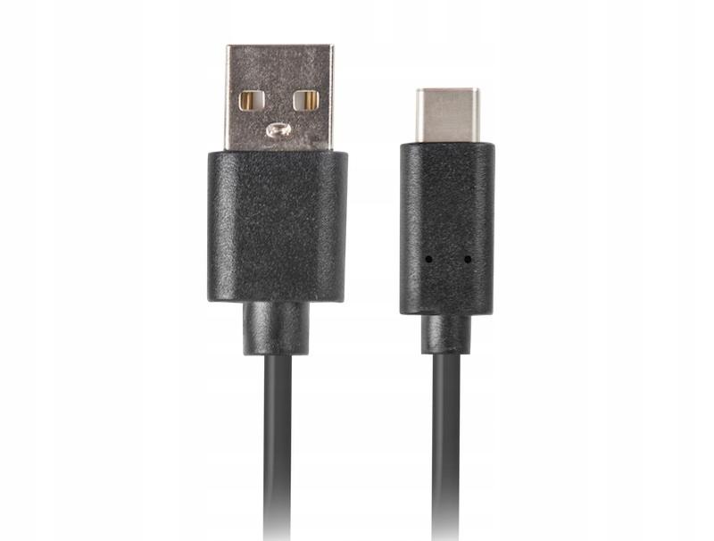 Kabel USB 2.0 Lanberg Type-C(M) - AM 1,8m Czarny QC 3.0