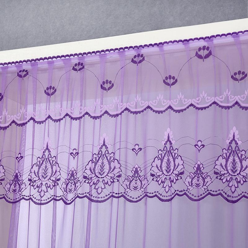 Rural Door Curtain Household Lace Anti-mosquito and Fly Bedroom Double-layer Screen Curtain No punch-free partition