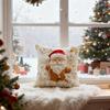 Świąteczna poszewka na poduszkę, Świąteczna dekoracja domu, Pokrowiec na poduszkę, Zestaw 4 sztuk