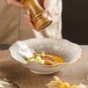Creative Lotus Leaf Ceramic Bowls Light Luxury Restaurant Salad Dessert Bowl Retro Exquisite Fruits Plates Household Tableware