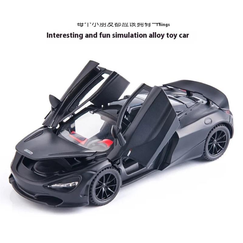 1/32 Scale McLaren 720s Sports Car High Simulation Alloy Metal Diecast Model Car Sound & Light Gifts for Boyfriend Present with Boys