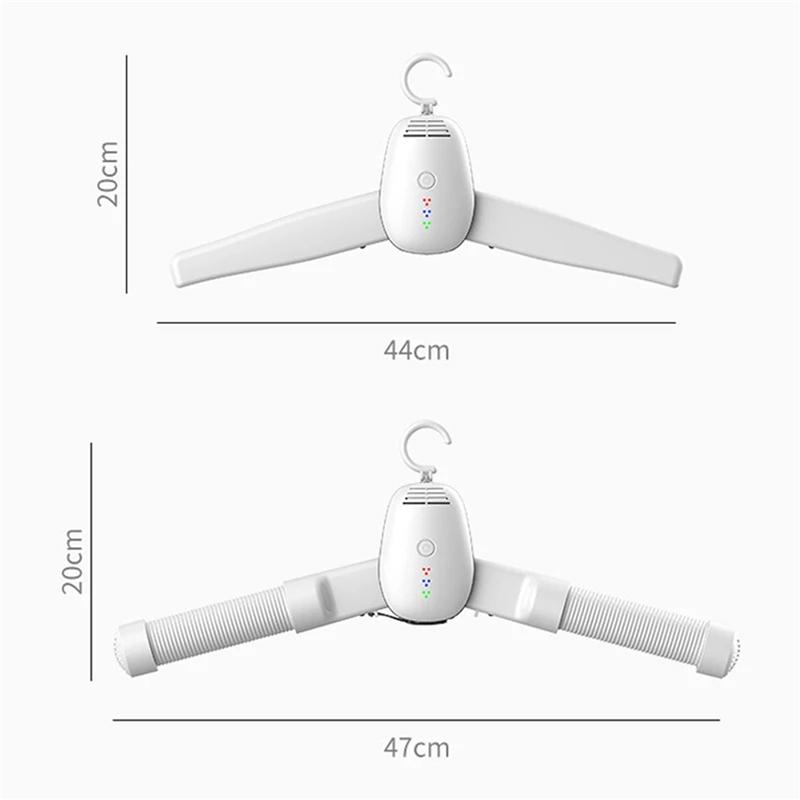 A98E-2X Smart Portable Clothes Dryer Shoes Clothes Rack Hangers Foldable Laundry Electric Dryer Machine EU Plug