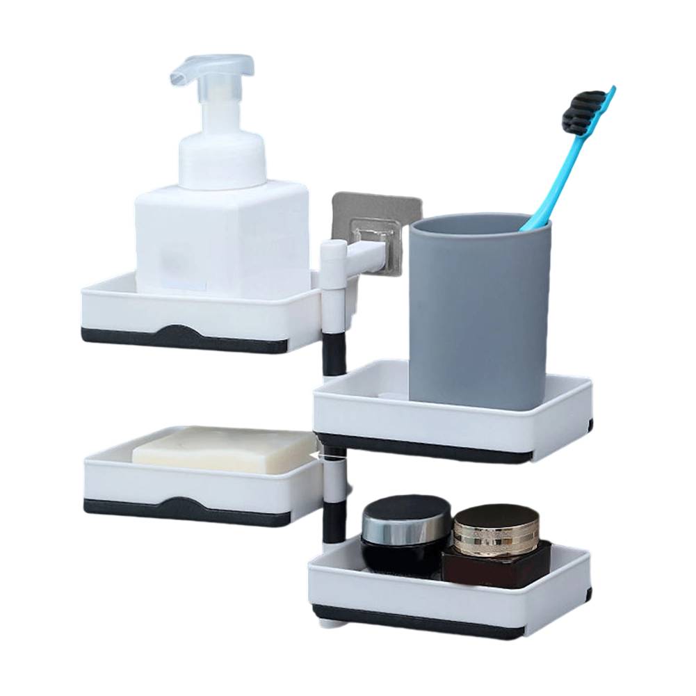 Cleaning Easy Setup Rotating Soap Dish Wall Mounted Soap Holder