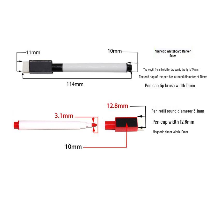 Desktop Double-Sided Magnetic Whiteboard, Easy to Write & Erase, for Office and Teaching.