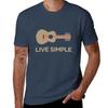 Live Simple One String Guitar T-Shirt Anime t-shirt graphic tee shirt animal prinfor boys men tshirt