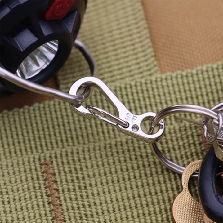 10Pcs Aluminum Alloys Keychain Carabiner Clasp Spring Snap Keyring Hook Backpacks Attachments Hook Hiking Accessory
