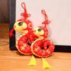 Stuffed Paper-cut Zodiac Snake Pendant With Tassels Snake Mascot Doll Snake Dolls Pendant  Girl/Boy