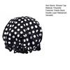 Shower Cap Leopard Zebra Dot Printing Double Layer Protection Waterproof Hair Hat with Elastic Band Makeup Shower Hat