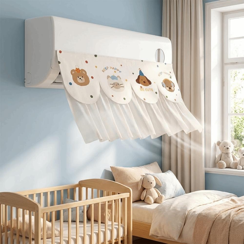 Adhesive Air Conditioning Wind Curtain Cartoon Air Conditioning Baffle Office Use
