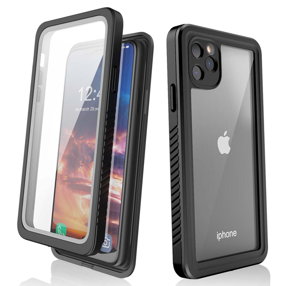 

FS Series For iPhone 11 Pro Max Waterproof Phone Case IP68 Underwater 2m Dropproof Clear Cover A
