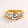 925 Sterling Silver Wedding Band Gorgeous Ring for Women Bright Cubic Zirconia Gorgeous Fashion Female Engagement Jewelry