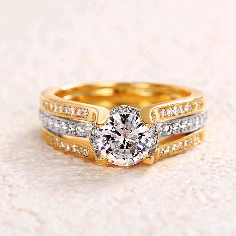 925 Sterling Silver Wedding Band Gorgeous Ring for Women Bright Cubic Zirconia Gorgeous Fashion Female Engagement Jewelry