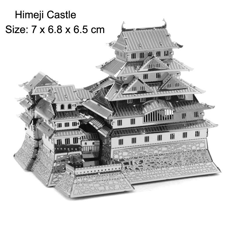 World Architecture 3D Metal Puzzle  Tower Model Diy Laser Cut Jigsaw Model For Adult Kid Educational Toys Desktop Decoration