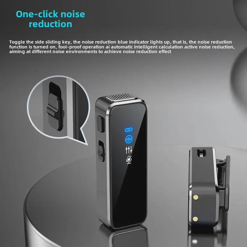 M3 Wireless Collar Clip Microphone with Charging Case, Dual Storage, Noise Reduction, for Mobile Live Broadcasts.