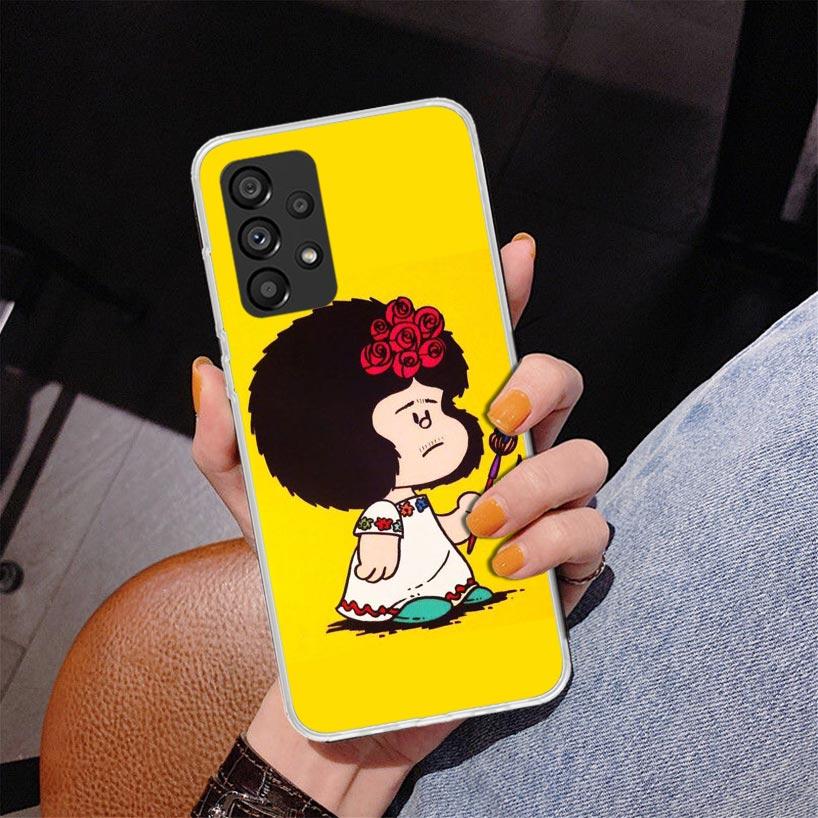 Mafalda Cartoon Phone Case For Samsung Galaxy A17 A16 A15 A14 A13 A57 A56 A55 A54 A53 A37 A36 A35 A34 A33 A26 A25 A24 A23 Galaxy