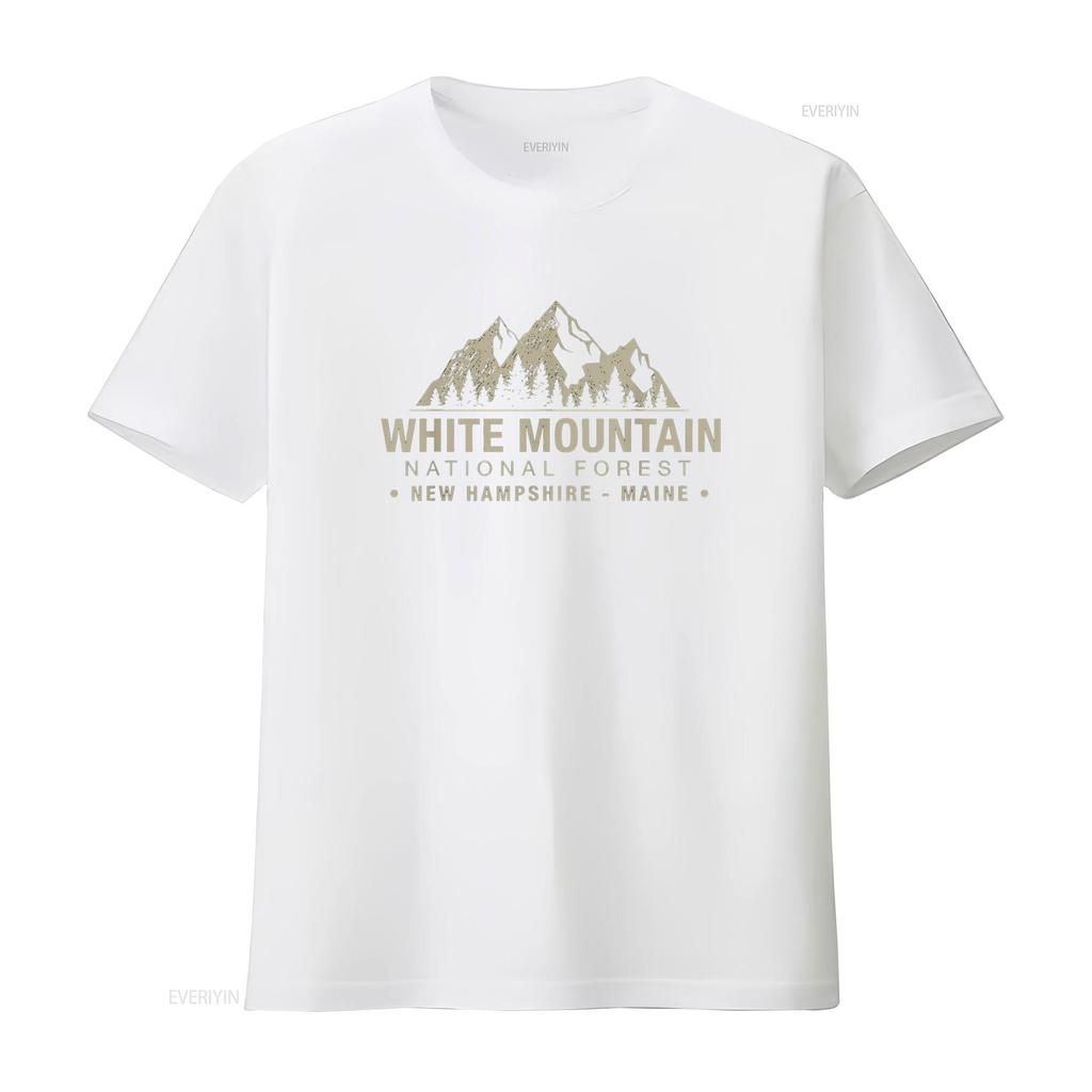 White Mountain National Forest New Hampshire Maine T Shirt vintage Washed Unisex Stylish Top For Everyday Wear homme Casual
