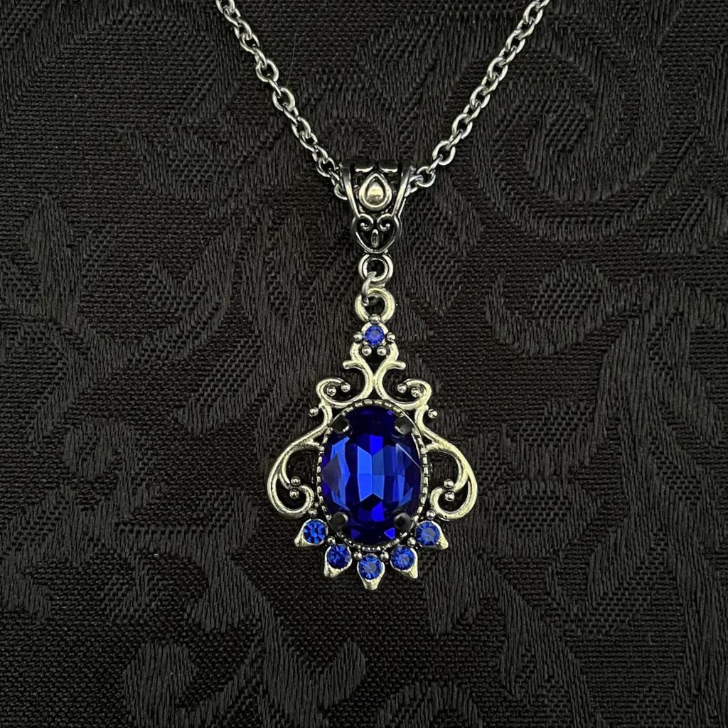 New Gothic Red Quartz Crystal Pendant Necklace for Women Vampire Style Engagement Jewelry Punk Vintage Jewelry Luxury 2026