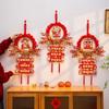Flocking Spring Festival Fu Character Pendant  Home Living Room Decor