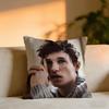 Eddie Redmayne Cushion Cover Cozy Velvet Throw PillowSoft Warm Cushion For Sofa  Bed