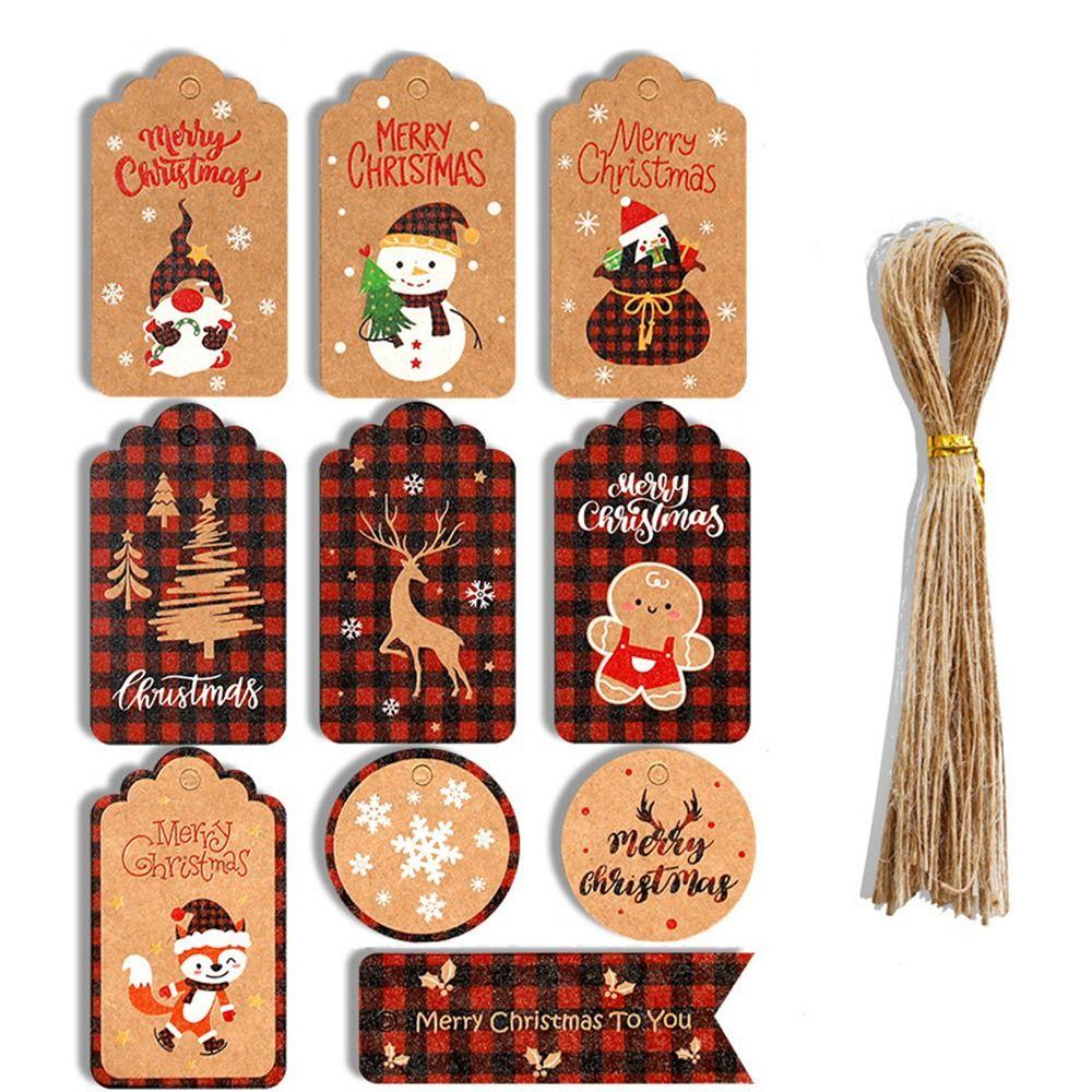 Label DIY Crafts For Home Xmas Christmas Decorations Gift Decor Tags Wrapping Cards Thank You Label