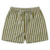 Women's Casual Striped Shorts with Elastic Waist and Drawstring Pockets Lightweight Comfortable Summer Bottoms
