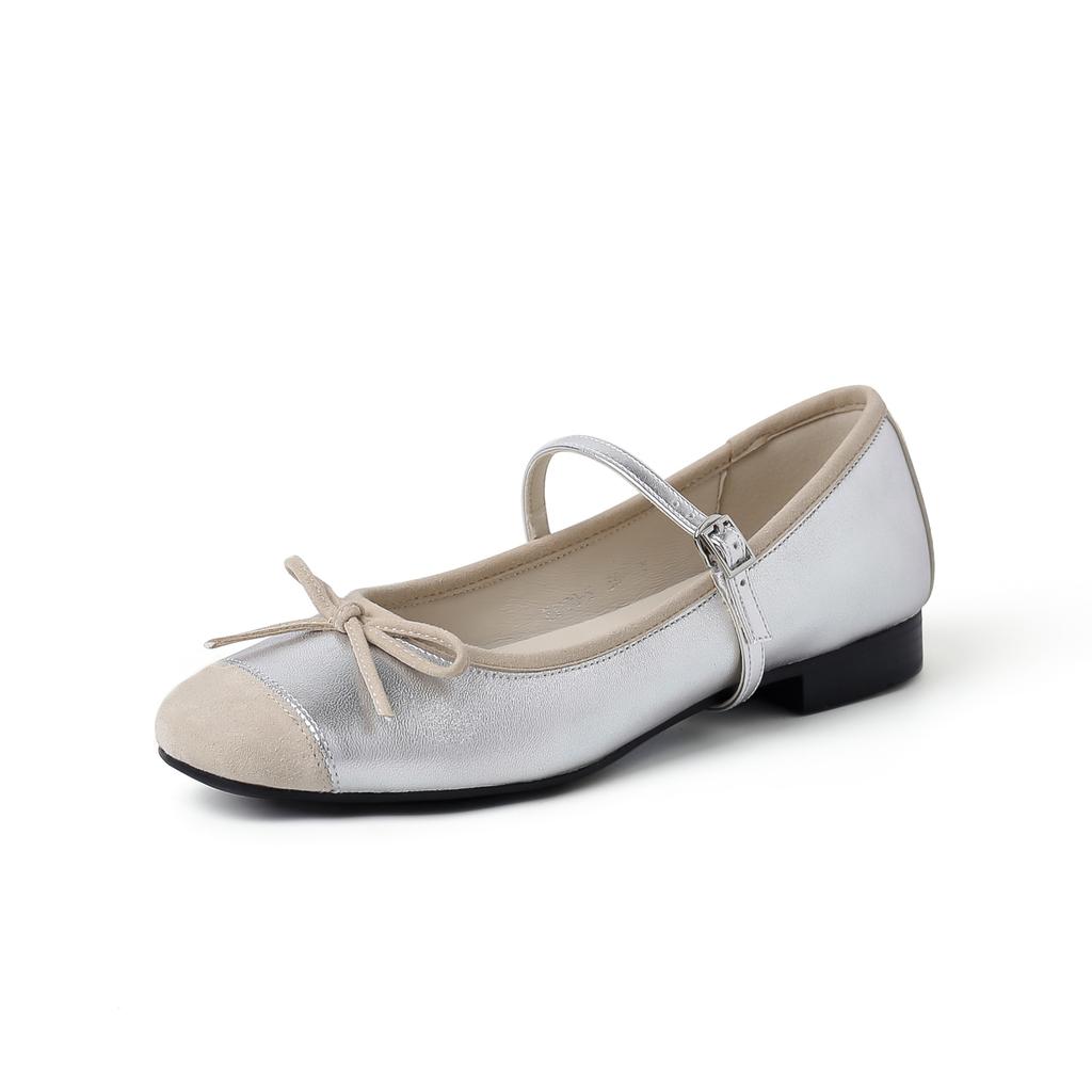 Kara Linshan 33-42 Large Size Shoes 2025 Ballet Flats Soft-soled Lambskin Dance Shoes Mary Jane Shoes