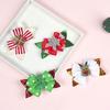 4 Inch Christmas Glitter Bow Hair Clip For Children Cartoon Hairpins Baby Reindeer Barrettes Ornament Hairgrip Hair Accessories
