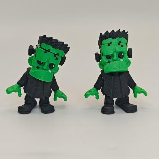 3D Printed Zombie Figurine Movable Joints Halloween Zombie Statue Stress Relief Fidget Toy Desktop Decoration Ornament