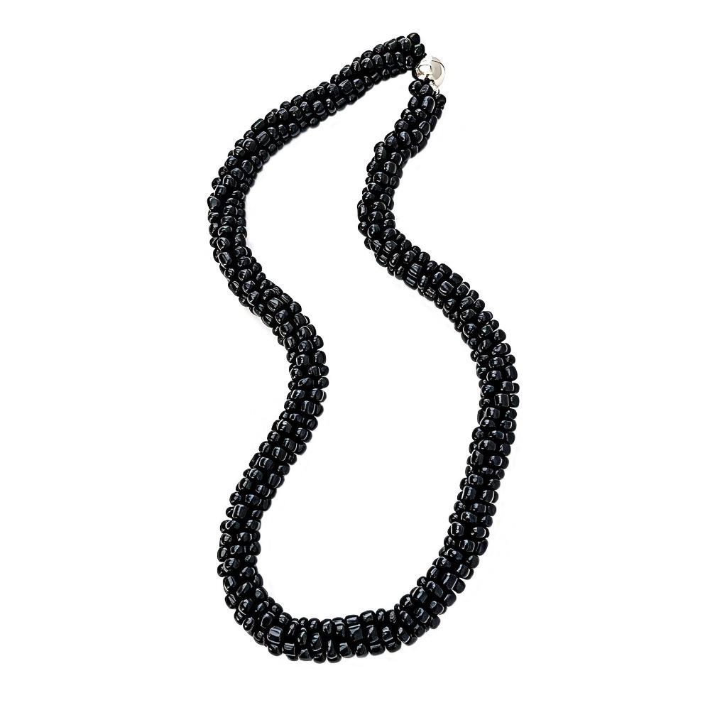 Multi-Layer Beads Women's Necklace Stainless Steel Magnetic Clasp Bohemian Necklace Party