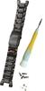 Casio Band for and Includes Threaded Pipe and Special Screwdriver G-SHOCK G-STEEL [Genuine] (Belt) GST-S100D, GST-B100, GST-W110BD, GST-W100,