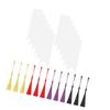 12 Pcs/Set Acrylic Bookmark with Colourful Tassels Handmade Blank Bookmarks Paper Bookmark Crafts Aesthetic Bookmark