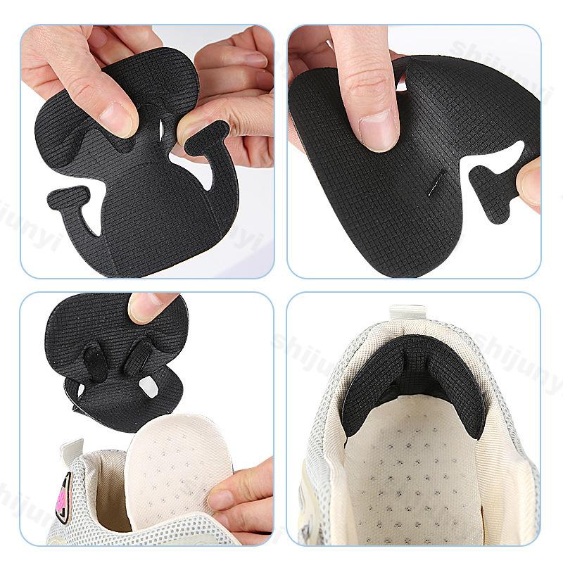 Fashion Adhesive Free Heel Patch Insoles Patch Heel Pads for Sport Shoes Back Antiwear Feet Pad Cushion Insert Insole Adjustable Size