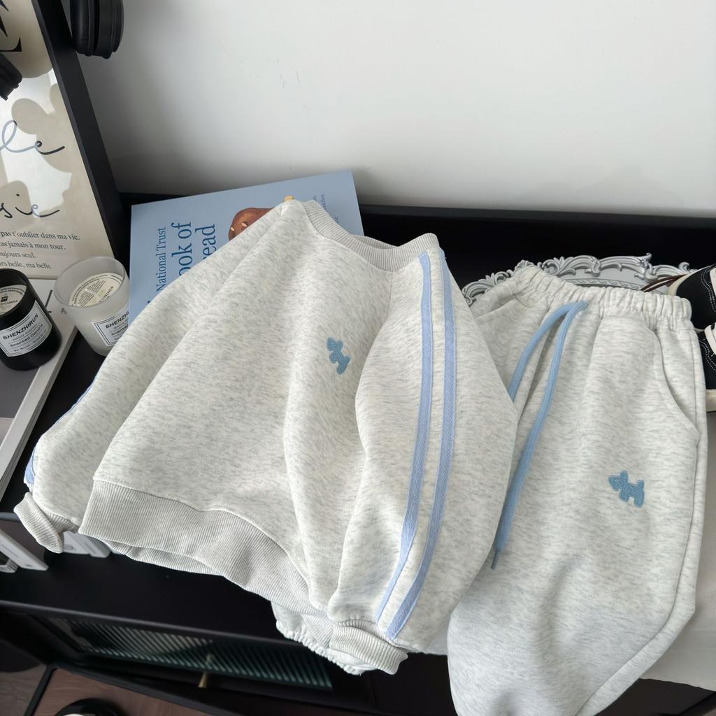 Spring Kids Sweatshirt Sets Children Long Sleeve Clothing Suits Boy Girl Casual Pullover+Pants 2 Pcs Autumn Teen Tracksuit Outfit