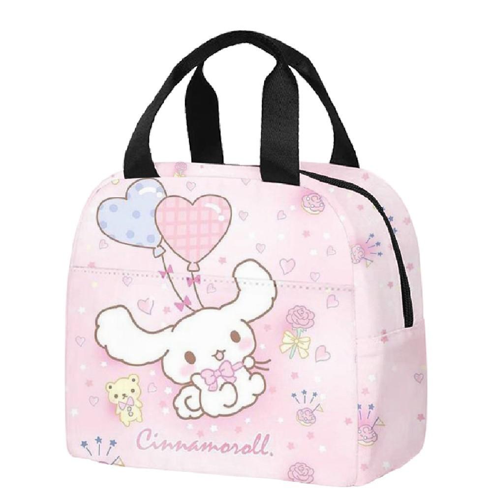 Handheld Meal Bag Cute Cartoon Cinnamoroll Big-Eared Dog Yugui Dog Thermal Insulation Lunch Box Bag Meal Bag