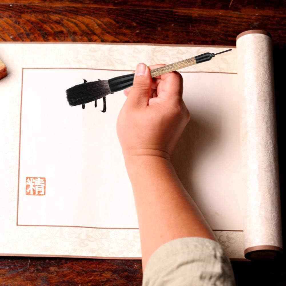 Large Calligraphy Brush Pen Chinese Painting Antithetical Couplet Writing Brush Chinese Traditional Calligraphy Painting Brushes Pen(Bear Hair)