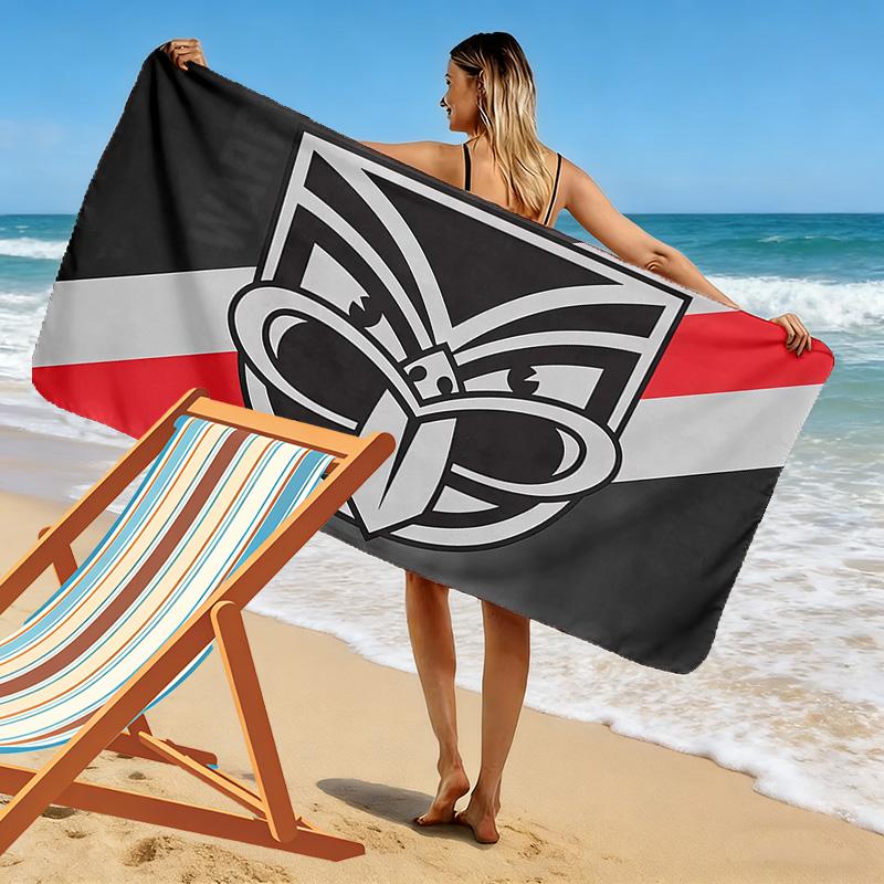 New Zealand Warriors Print Beach Towel, Large Soft Quick Dry Towel for Beach Camping Swimming