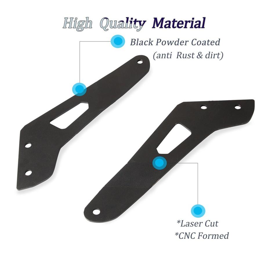 Heavy Duty 50 '' LED Light Bar Upper Roof Mounting Brackets For Can-am Maverick X3 2017-19