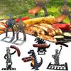 Funny Hot Dog Roaster Holder Stainless Steel Cookers Basket Wind Rack Grill Accessories For Men Camping And Novelty Party Gifts