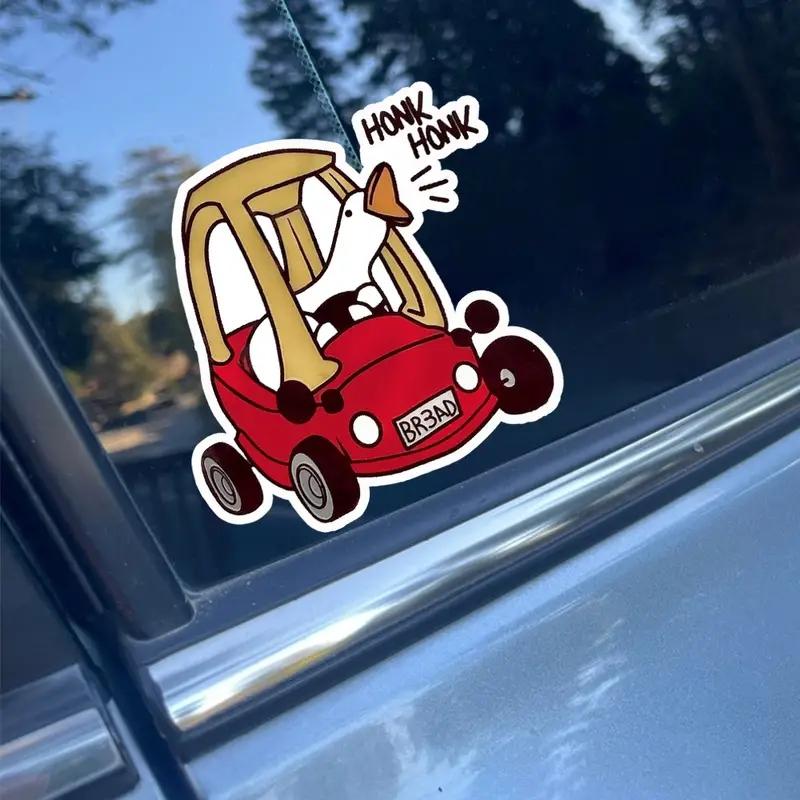 DS69#13X14cm Funny Honk Goose Vinyl Car Sticker for Versatile Decor Durable Water-Resistant  Decal