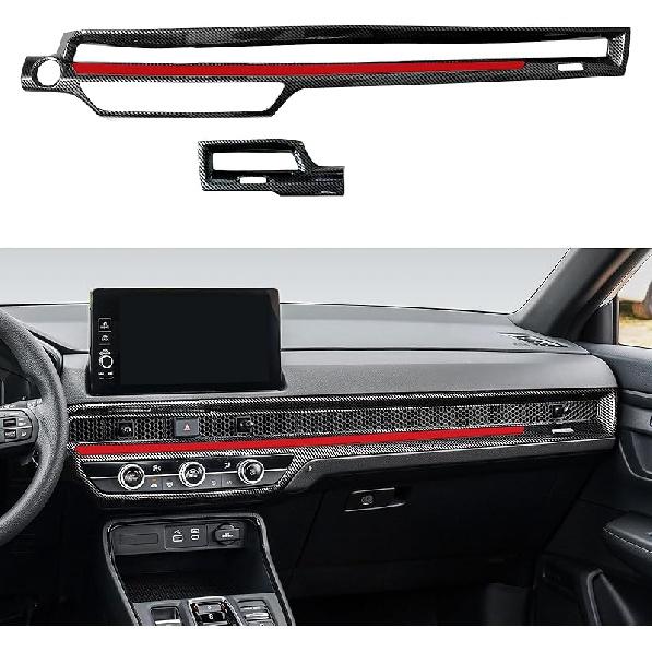 Car Inner Door Handle Armrest Cover Decals for Honda CR-V  2024 Accessories CRV ABS Carbon Fiber Interior Stickers