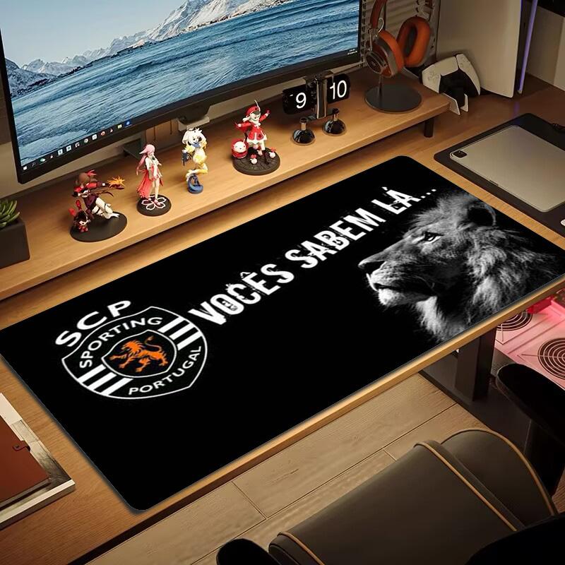 Sporting CP Logo Color Mouse Pad Large Gaming Table Cushion Non-slip Laptop Tablet Big Mousepad XXL Mat Mini PC Playmat With Lock edge