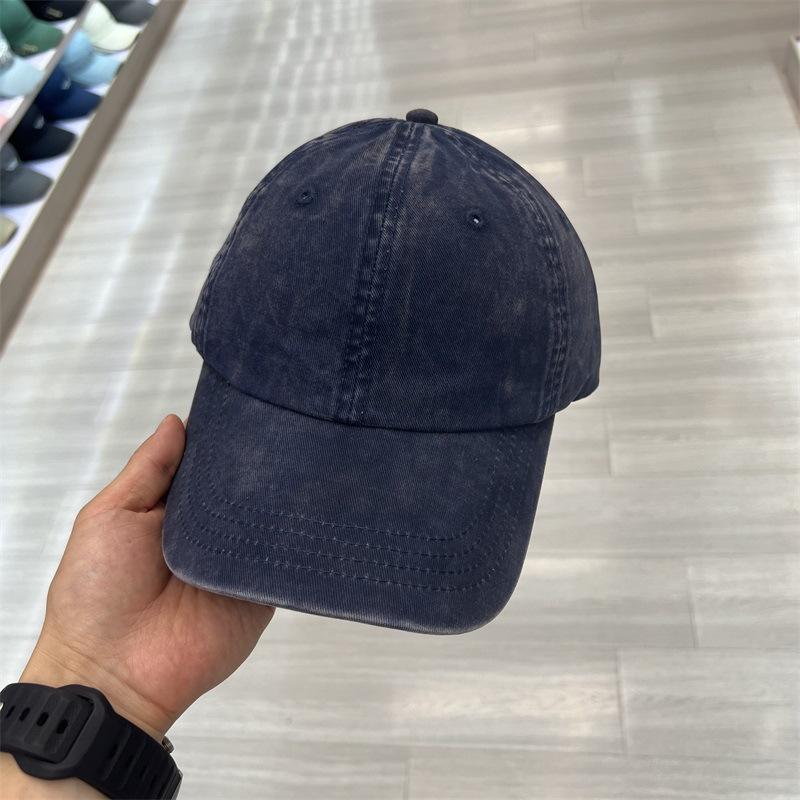 Spring and Autumn New Men's and Women's Hats Casual Versatile Old Baseball Caps Outdoor Sports Pure Cotton Washed Peaked Caps